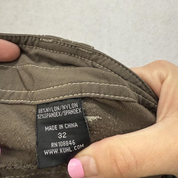 Kuhl Shorts Mens 32 Brown Stretch Nylon Spandex Hiking Outdoor Cargo Quick Dry - Picture 14 of 16